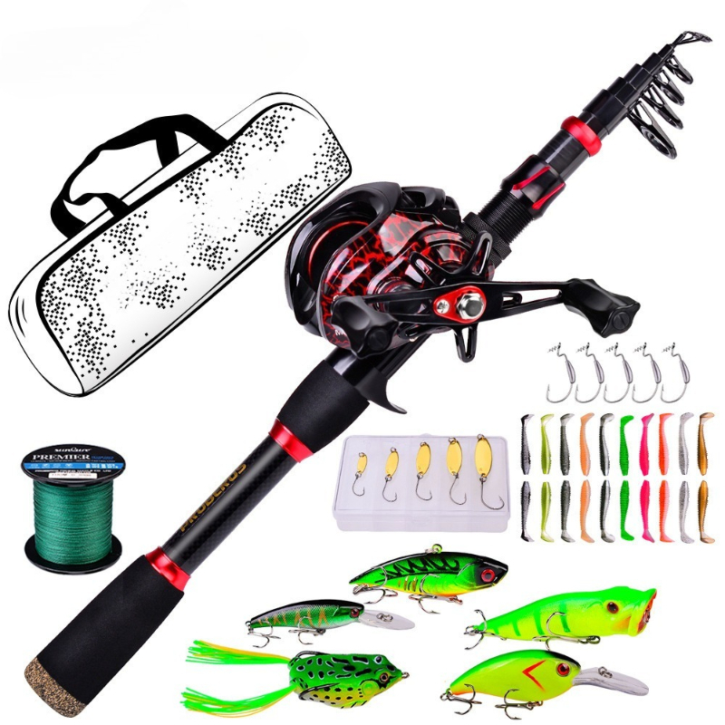 Carbon Fiber Long Casting Bait - Fishing Rod Combo review and price
