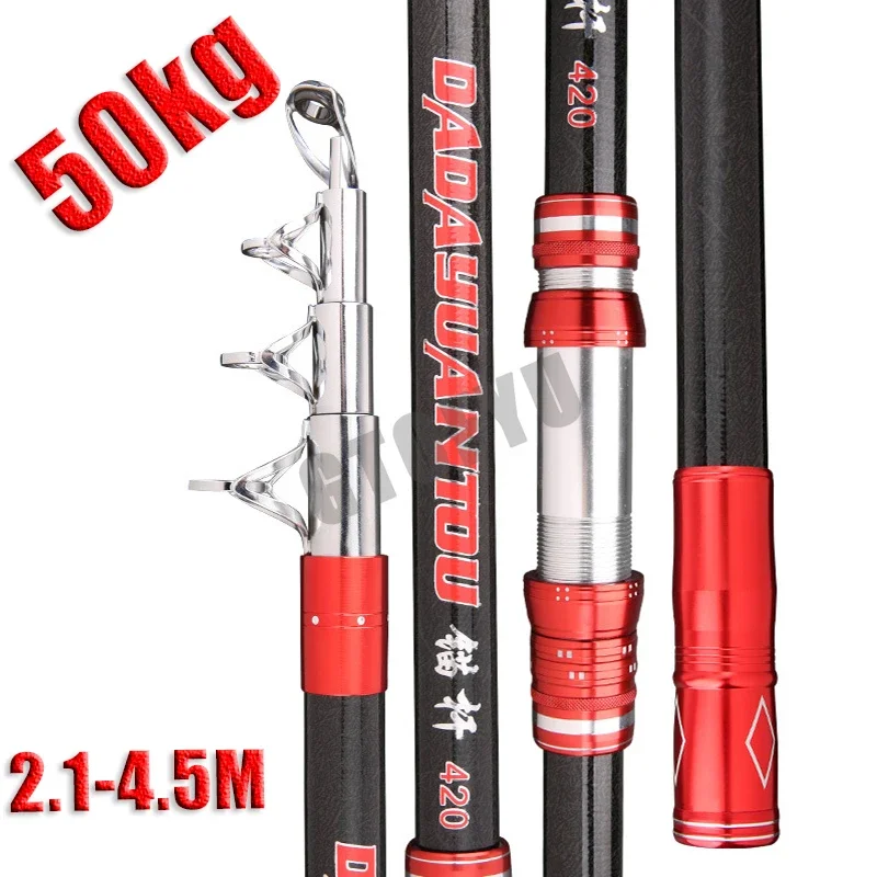 2.1-4.5M Carbon Fishing Rod 50 - Fishing Rod Surf review and price
